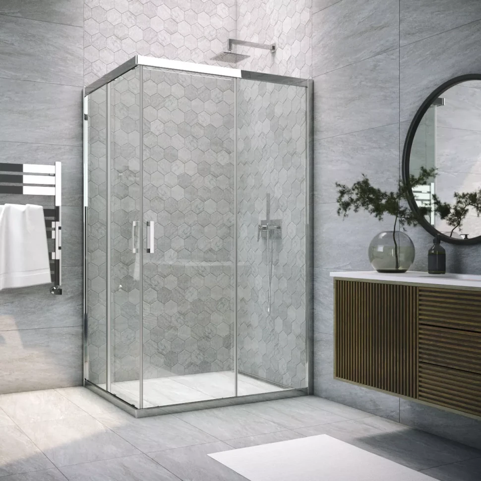 Душевой угол-ограждение Vegas-Glass ZA-F TUR NOVO 85x80 бронза