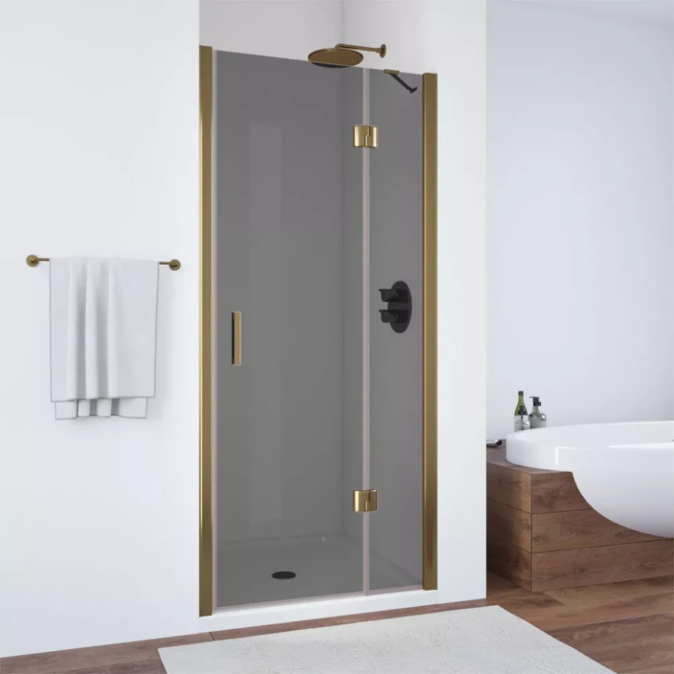 Душевая дверь Vegas-Glass AFP NOVO 95 бронза