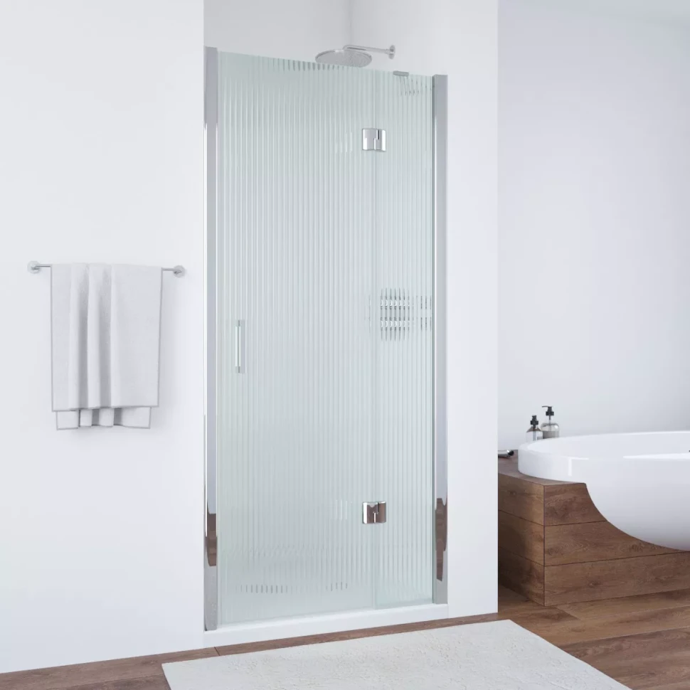 Душевая дверь Vegas-Glass AFP NOVO 95 глянцевый хром