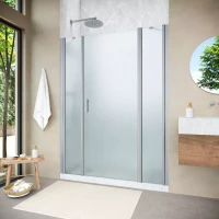 Душевая дверь Vegas-Glass EP-2F NOVO 190 h189 матовый хром