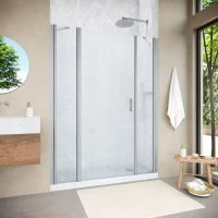 Душевая дверь Vegas-Glass EP-2F NOVO 190 h189 матовый хром