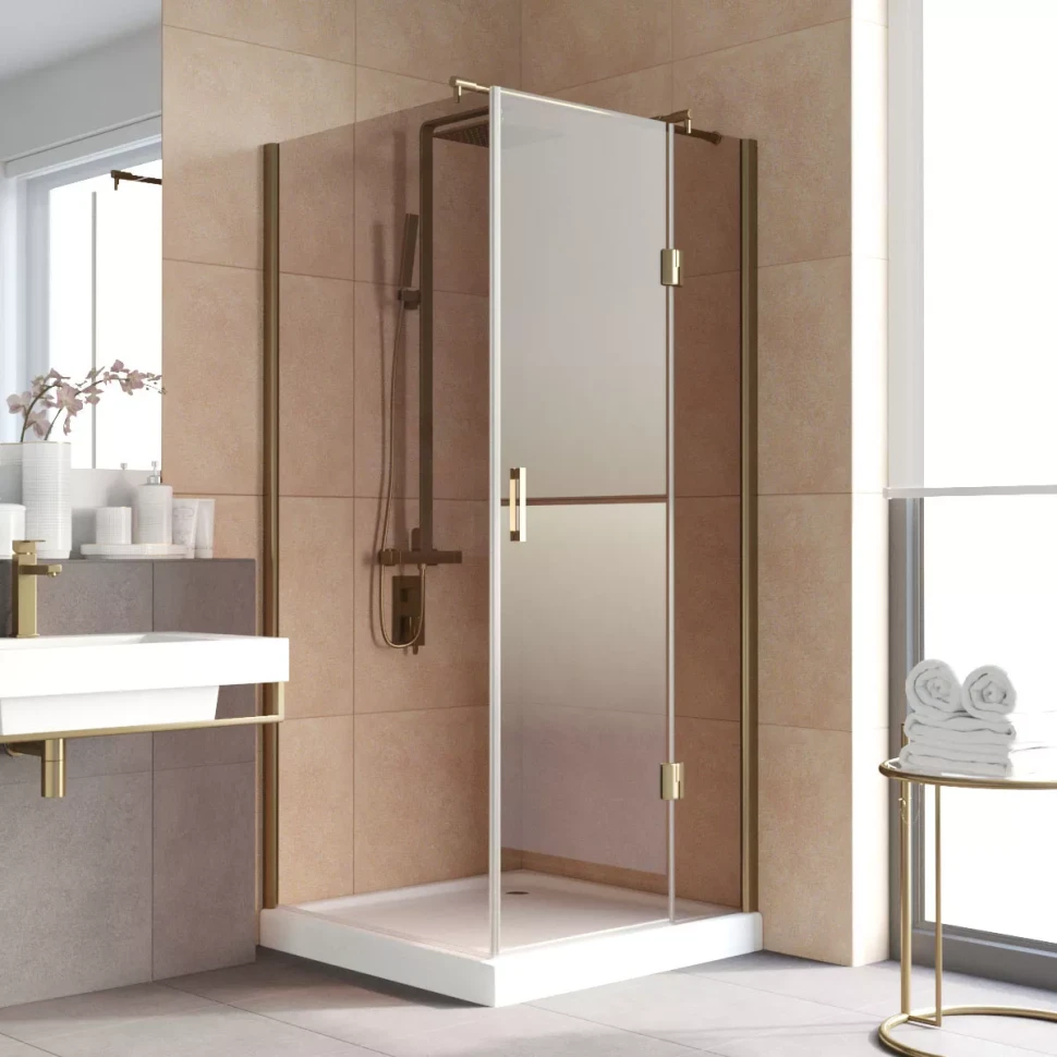 Душевой уголок Vegas-Glass AFP-Fis LUX 90x120 бронза