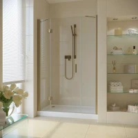 Душевая дверь Vegas-Glass AFP-F LUX 130 бронза