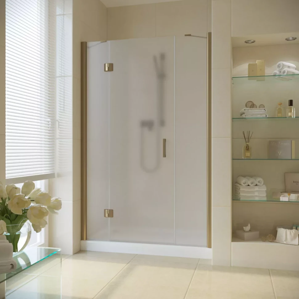 Душевая дверь Vegas-Glass AFP-F LUX 130 бронза