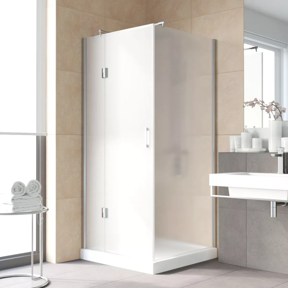 Душевой уголок Vegas-Glass AFP-Fis LUX 90x120 глянцевый хром