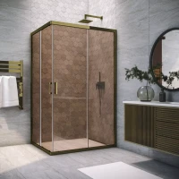 Душевой угол-ограждение Vegas-Glass ZA-F TUR NOVO 90x70 бронза