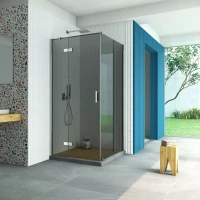 Душевой уголок Vegas-Glass AFP-Fis Retta 120x80 глянцевый хром