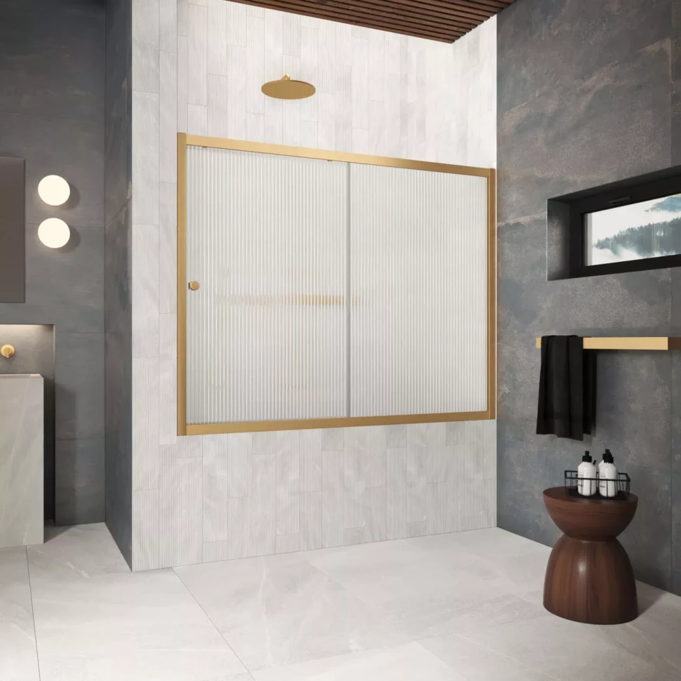 Шторки на ванну ZV Protec 160 золото матовое