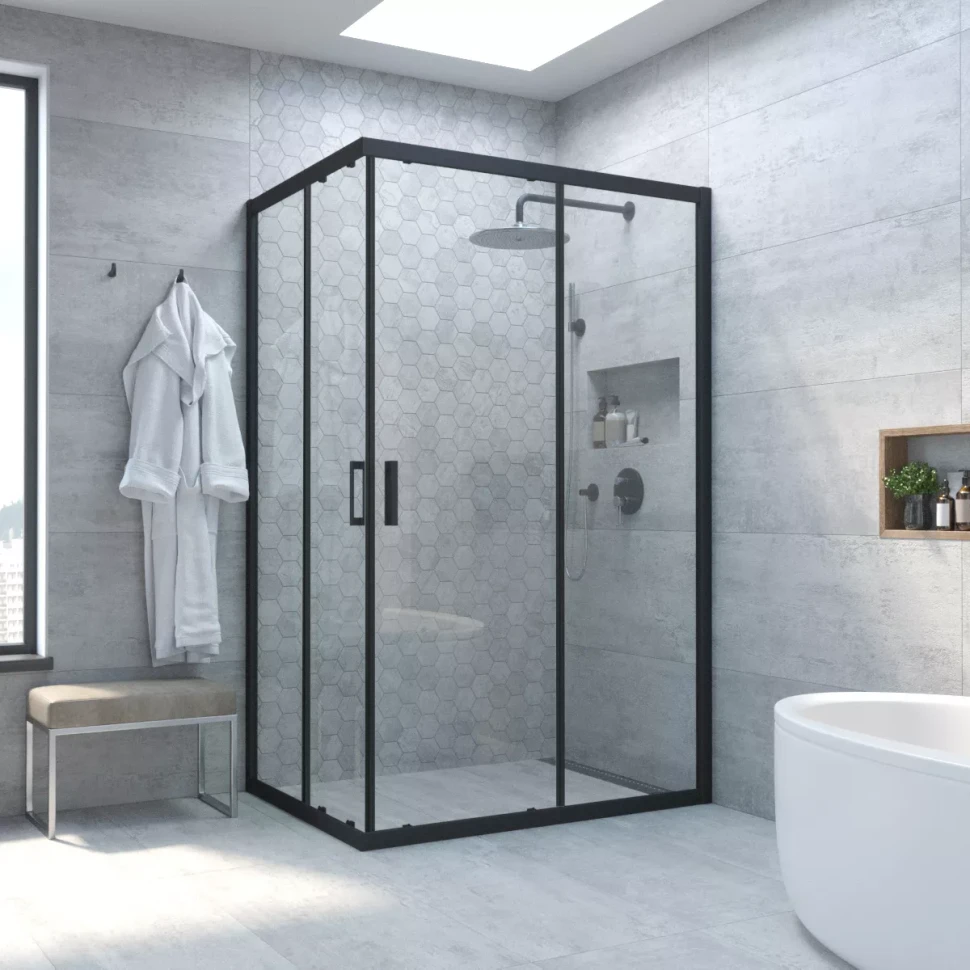 Душевое ограждение Vegas-Glass ZA-F NOVO 85x70 белый