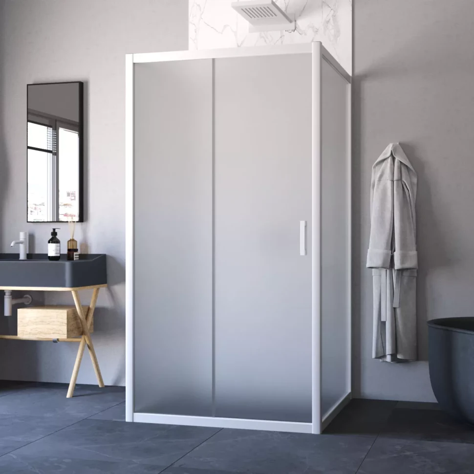 Душевой уголок Vegas-Glass ZP-U NOVO 100x100 белый