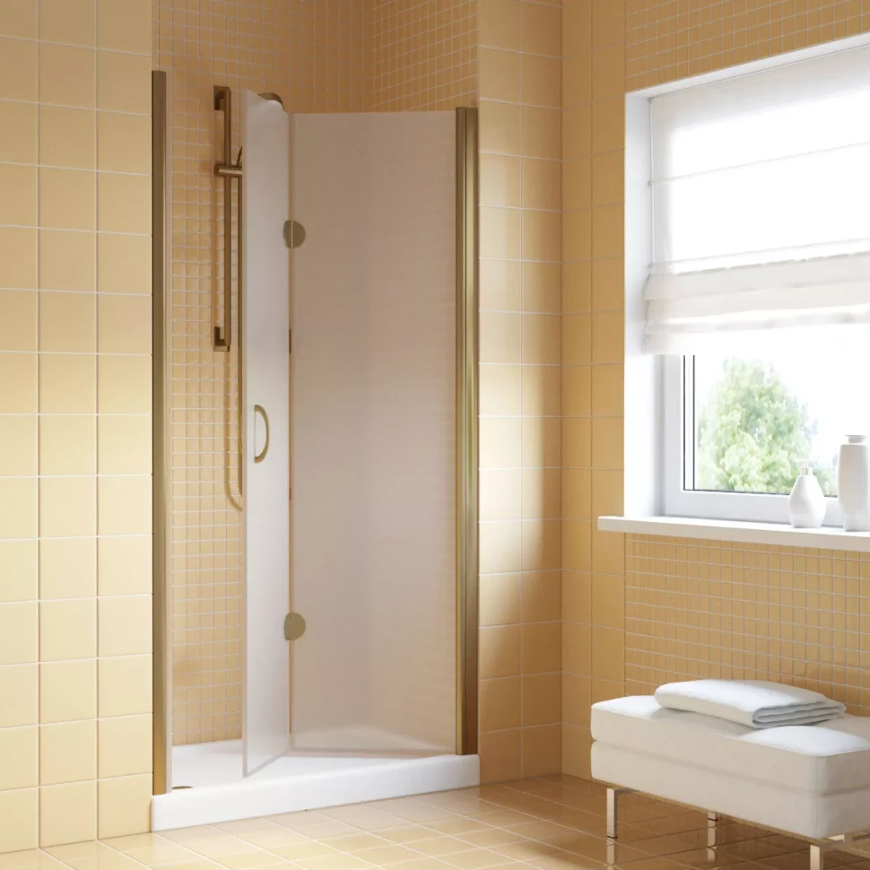 Дверь в душевую нишу Vegas-Glass GPS LUX 70 бронза