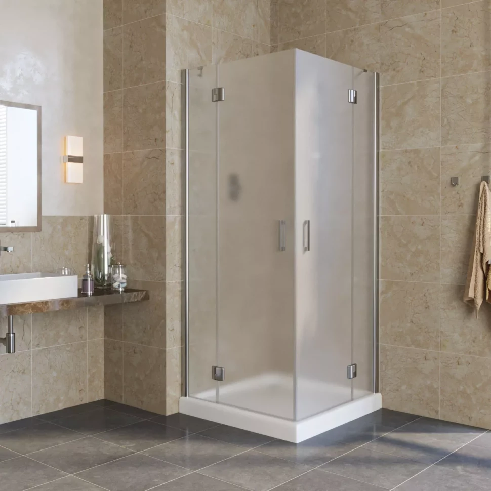 Душевой уголок Vegas-Glass AFA LUX 110x110 глянцевый хром