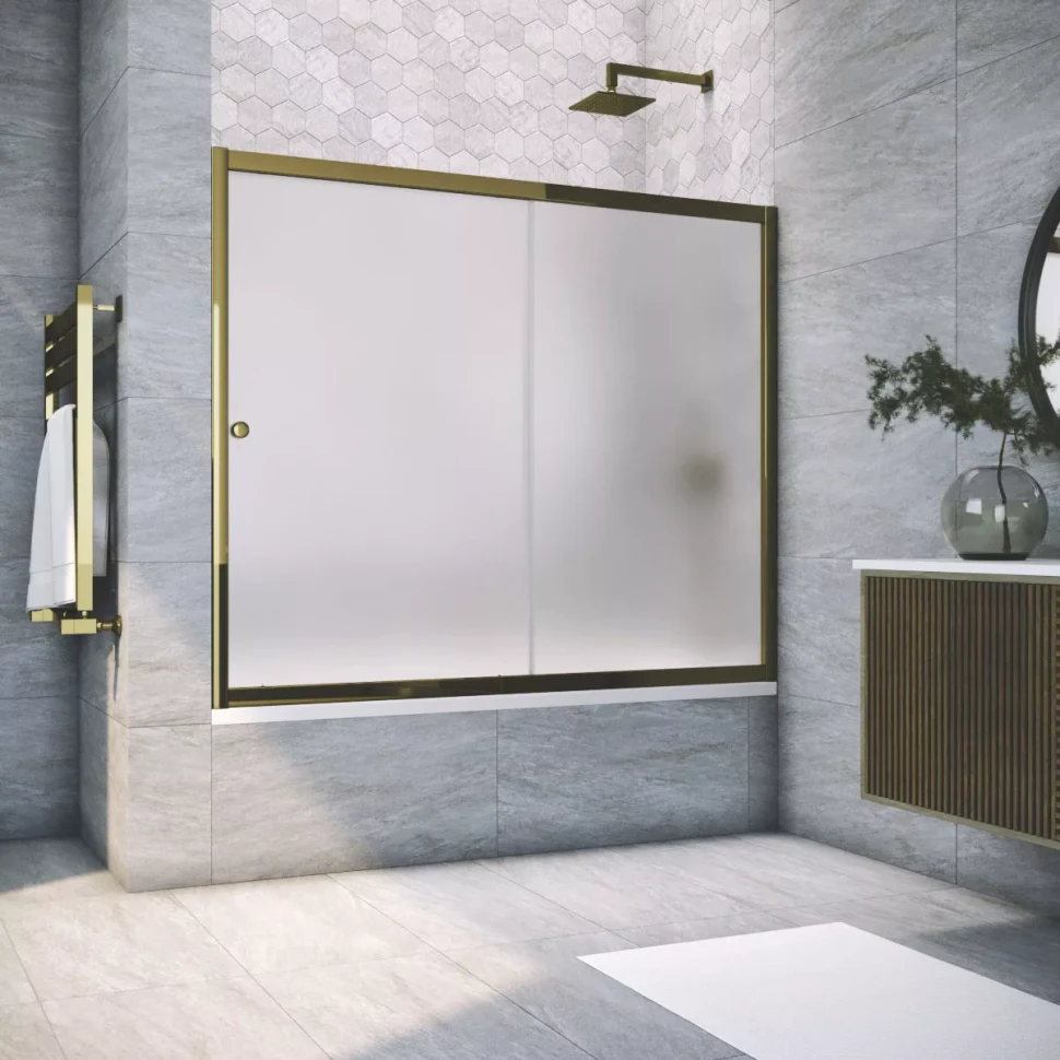 Шторки на ванну Vegas-Glass ZV TUR NOVO 160 бронза