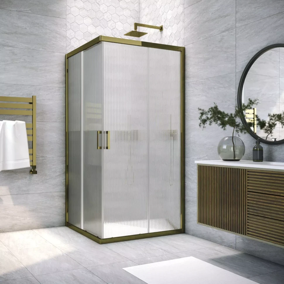 Душевой уголок Vegas-Glass ZA TUR NOVO 110x110 бронза