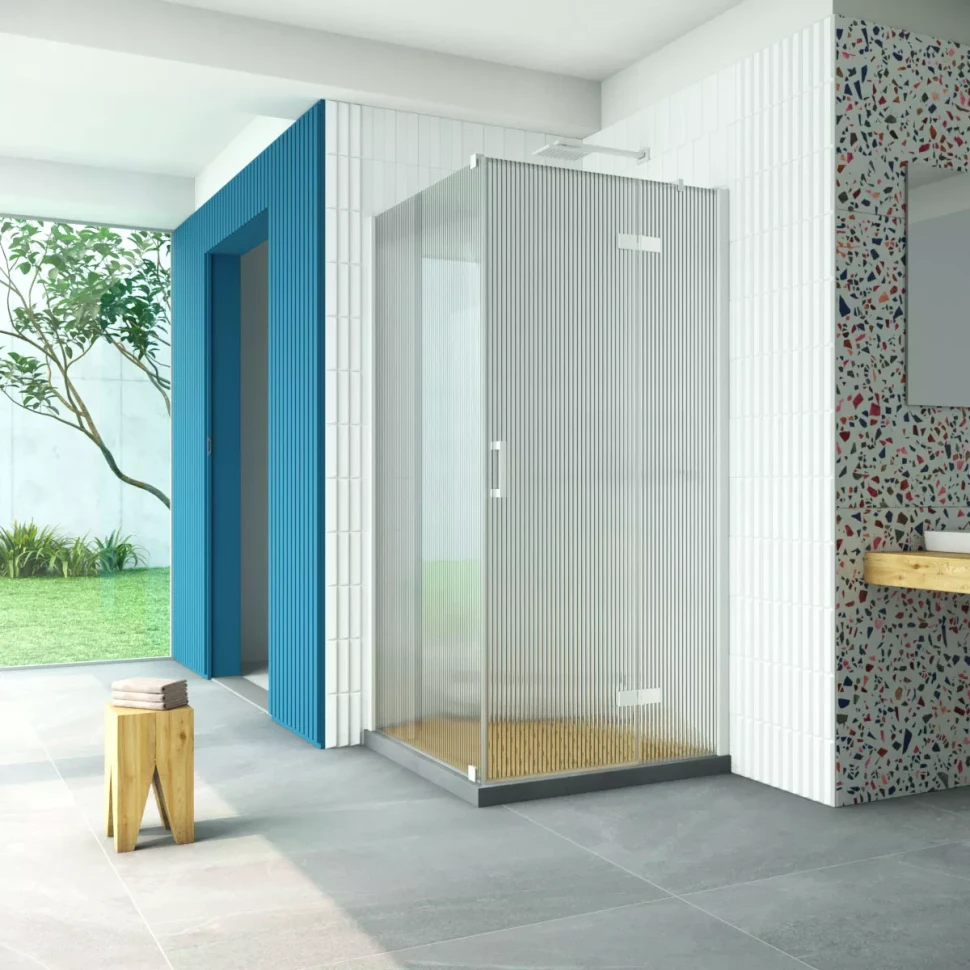 Душевой уголок Vegas-Glass AFP-Fis Retta 120x90 белый