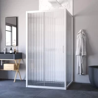 Душевой уголок Vegas-Glass ZP-U NOVO 100x90 белый