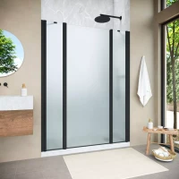 Душевая дверь Vegas-Glass EP-2F NOVO 190 h200 черный матовый