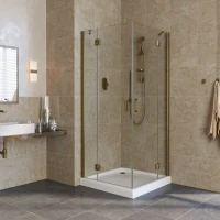 Душевой уголок Vegas-Glass AFA LUX 120x120 бронза