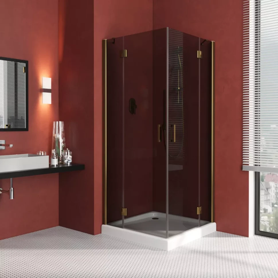Душевой уголок Vegas-Glass AFA LUX 120x120 бронза