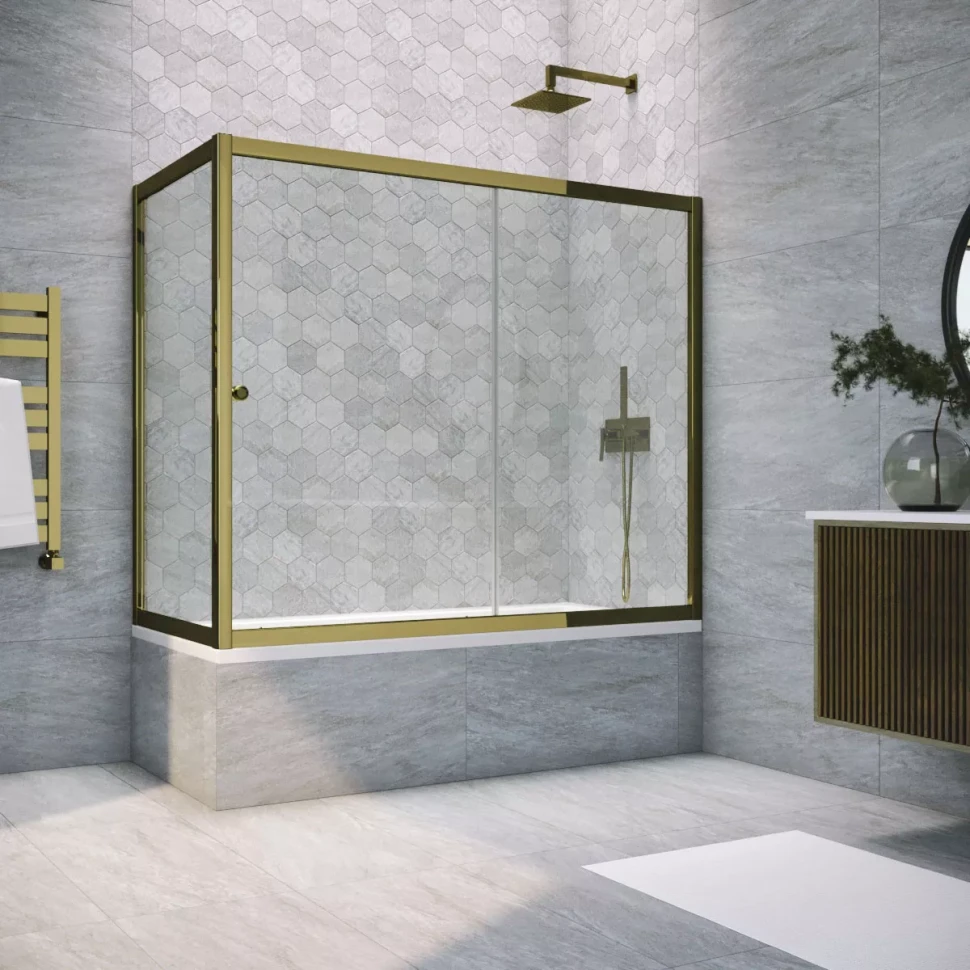 Шторки на ванну ZV+ZVF TUR NOVO 160x70 бронза