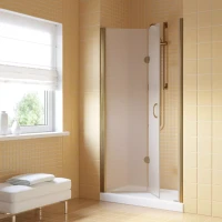 Дверь в душевую нишу Vegas-Glass GPS LUX 75 бронза