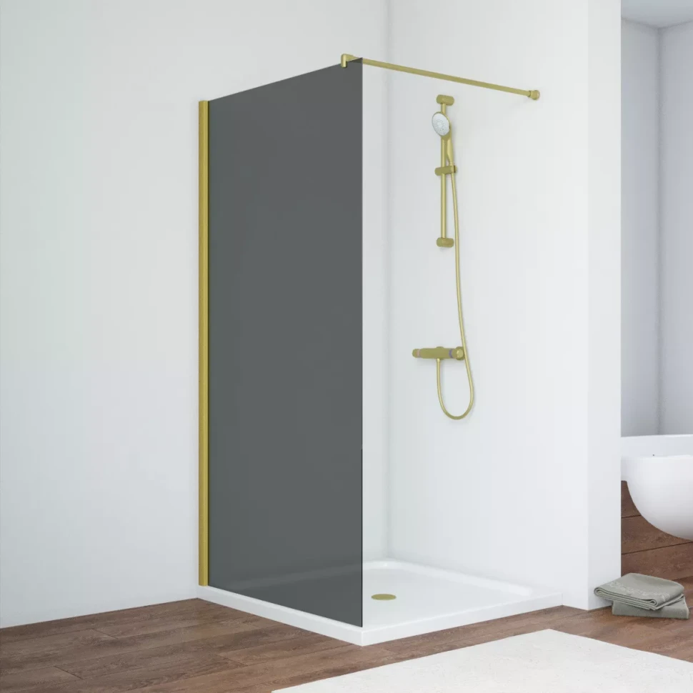 Неподвижные перегородки Vegas-Glass EAF NOVO 96 золото матовое