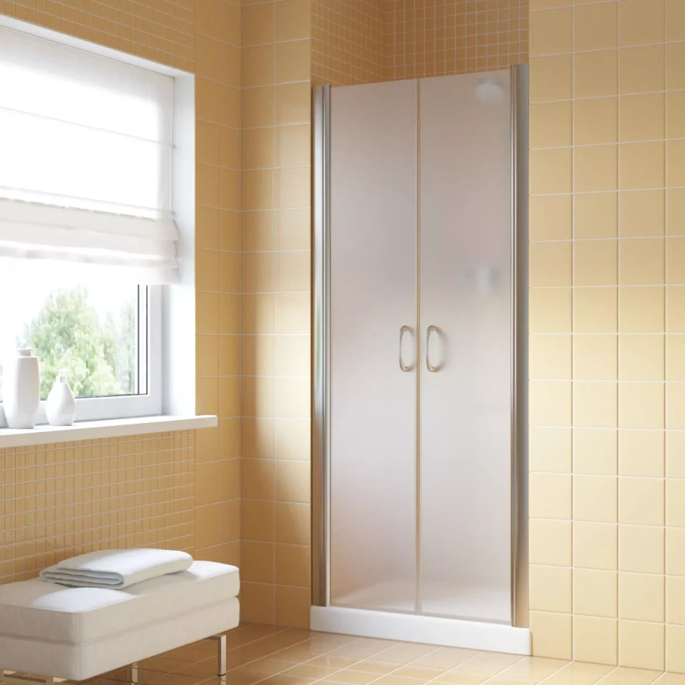 Дверь в душевую нишу Vegas-Glass E2P LUX 95 глянцевый хром