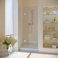 Душевая дверь в нишу Vegas-Glass AFP LUX 110 белый