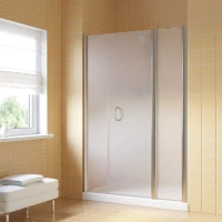 Душевая дверь в нишу Vegas-Glass EP-2F LUX 130 глянцевый хром