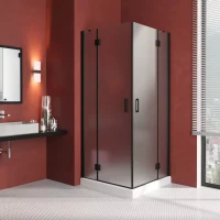 Душевой уголок Vegas-Glass AFA LUX 120x120 черный матовый