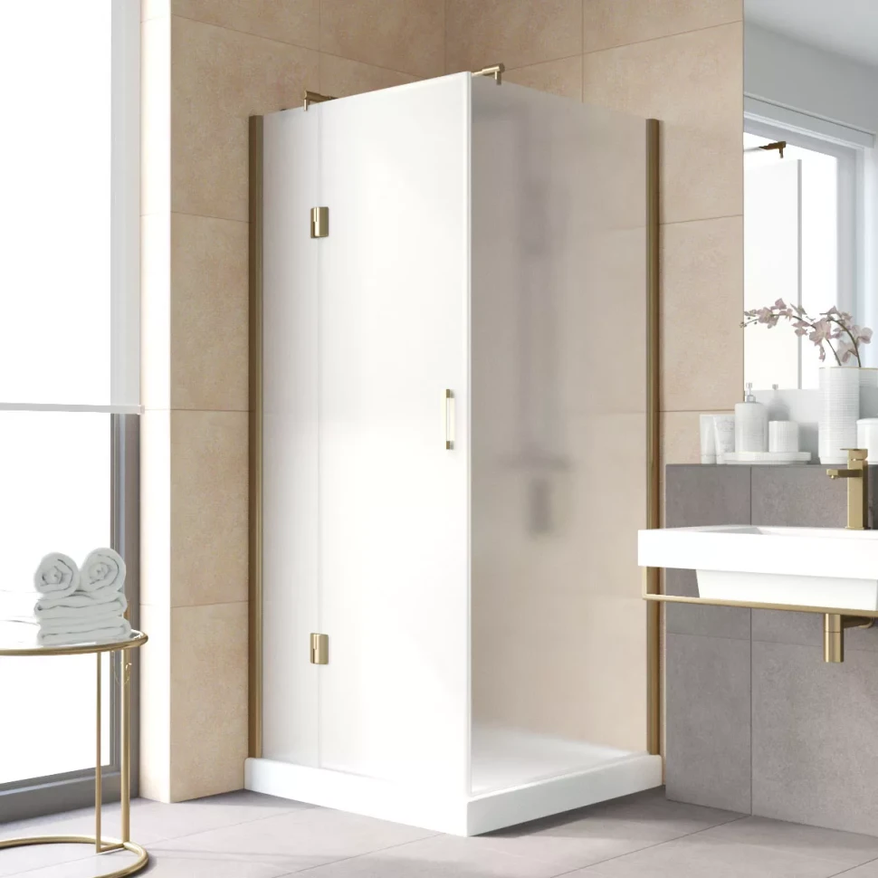 Душевой уголок Vegas-Glass AFP-Fis LUX 90x90 бронза