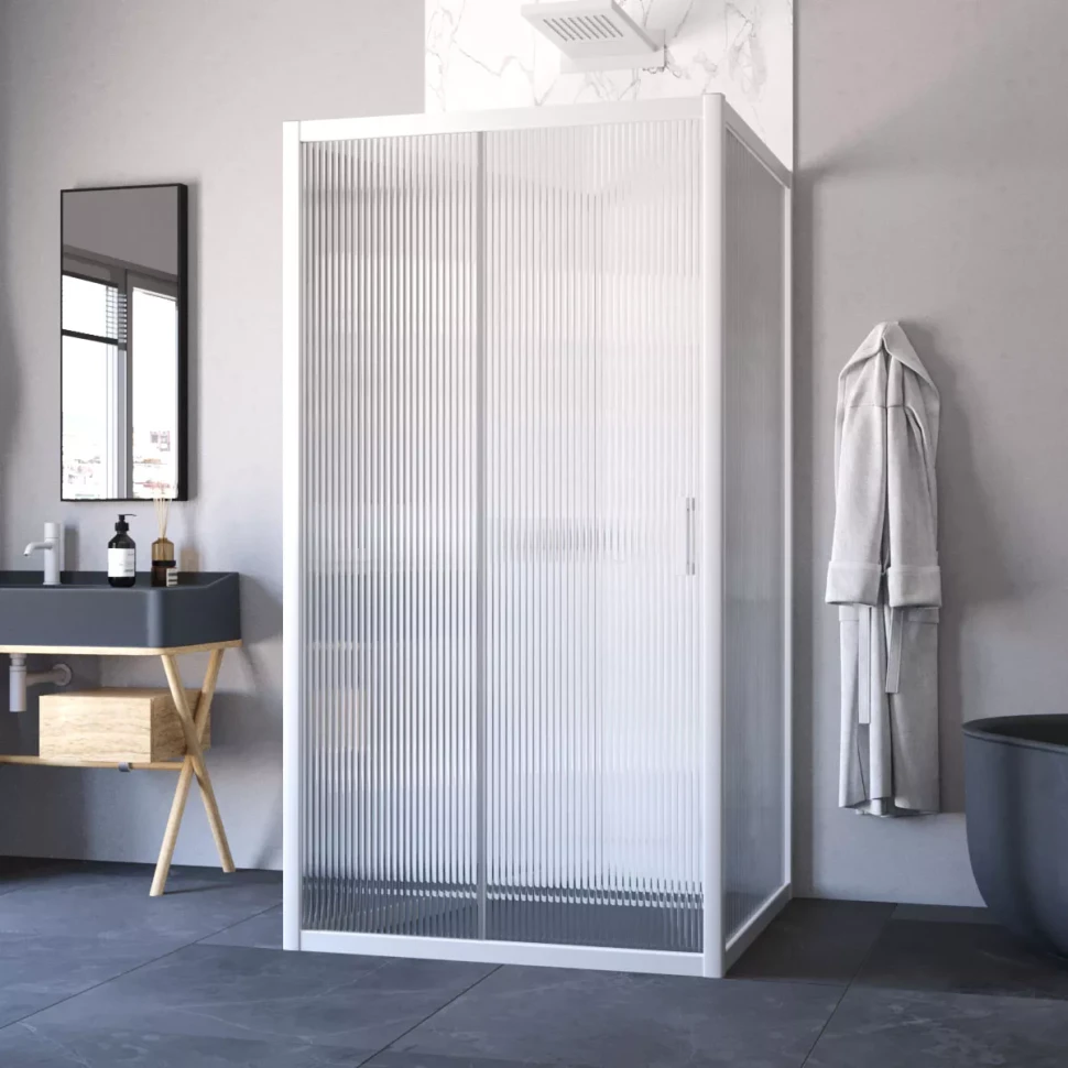 Душевой уголок Vegas-Glass ZP-U NOVO 120x100 белый