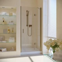 Душевая дверь в нишу Vegas-Glass AFP LUX 110 бронза