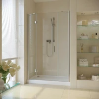 Душевая дверь Vegas-Glass AFP-F LUX 150 бронза