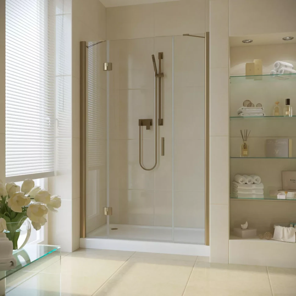 Душевая дверь Vegas-Glass AFP-F LUX 150 бронза