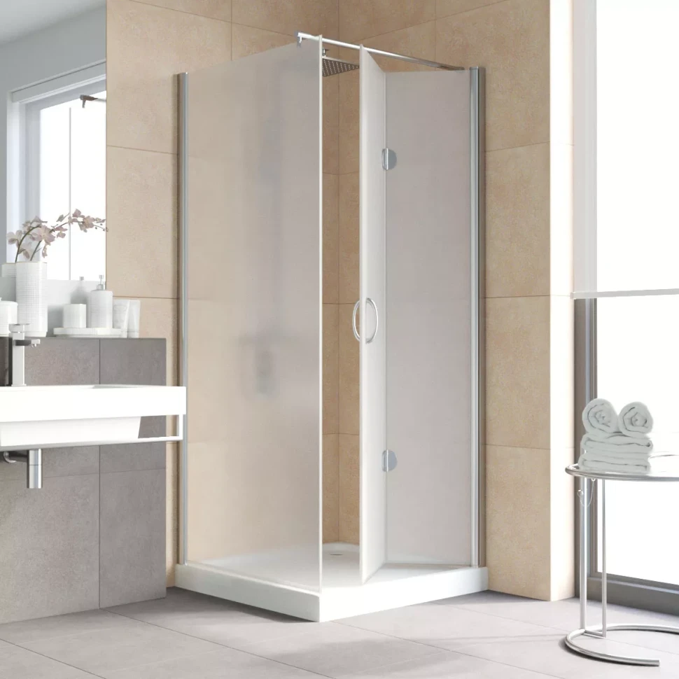 Душевой уголок Vegas-Glass GPS-Fis LUX 90x120 глянцевый хром