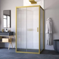 Душевой уголок Vegas-Glass ZP-U NOVO 120x100 золото матовое