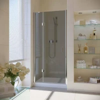 Душевая дверь в нишу Vegas-Glass AFP LUX 110 глянцевый хром