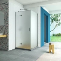 Душевой уголок Vegas-Glass AFP-Fis Retta 80x100 глянцевый хром