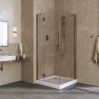 Душевой уголок Vegas-Glass AFA LUX 90x90 бронза