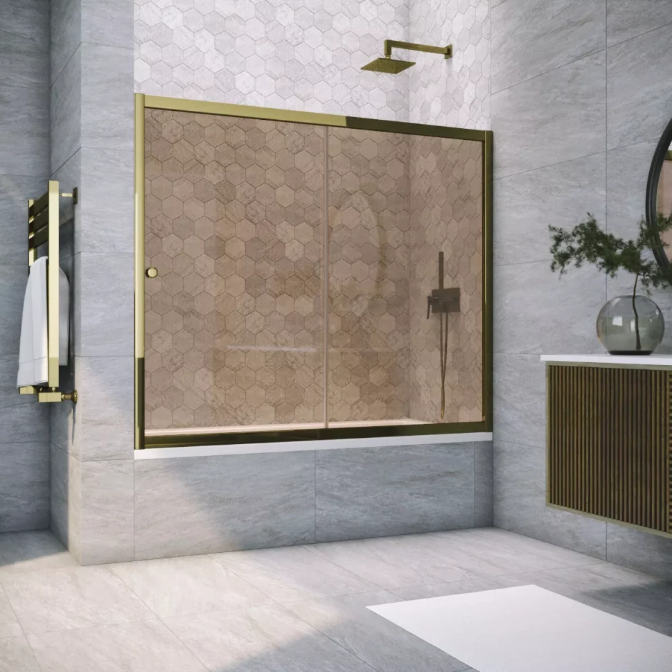 Шторки на ванну Vegas-Glass ZV TUR NOVO 190 бронза