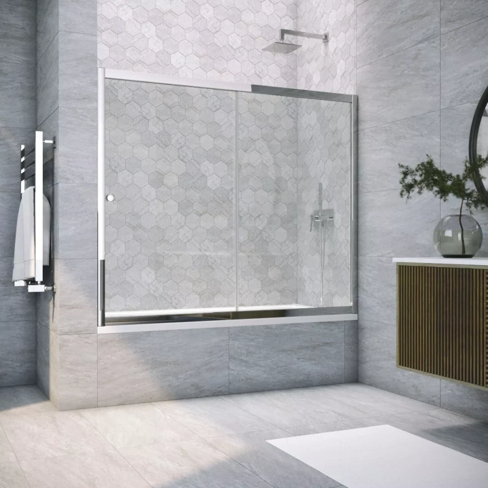 Шторки на ванну Vegas-Glass ZV TUR NOVO 190 бронза