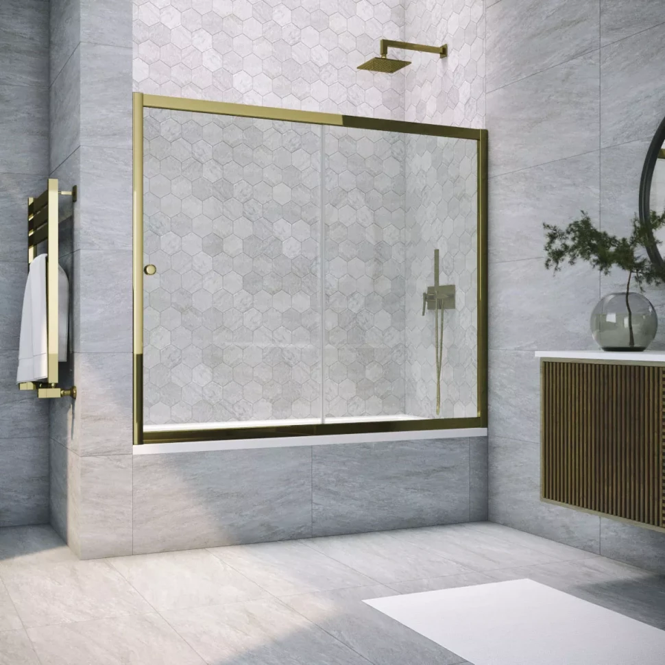 Шторки на ванну Vegas-Glass ZV TUR NOVO 190 бронза