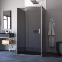 Душевой уголок Vegas-Glass ZP-U NOVO 120x100 матовый хром