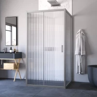 Душевой уголок Vegas-Glass ZP-U NOVO 120x100 матовый хром