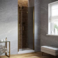 Дверь в душевую нишу Vegas-Glass GPS LUX 80 бронза