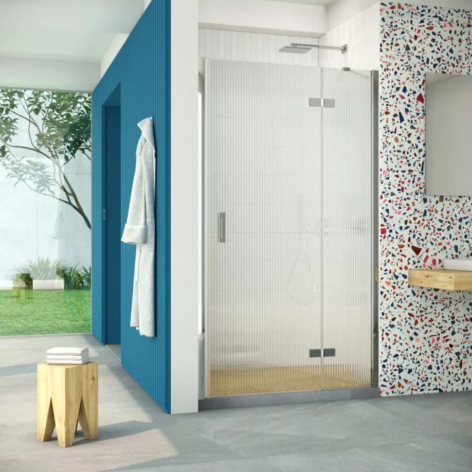 Двери в душевой проем AFP Retta 100 глянцевый хром