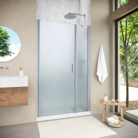 Душевая дверь Vegas-Glass EP-F-2 NOVO 140 h200 матовый хром