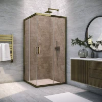 Душевой уголок Vegas-Glass ZA TUR NOVO 80x80 бронза