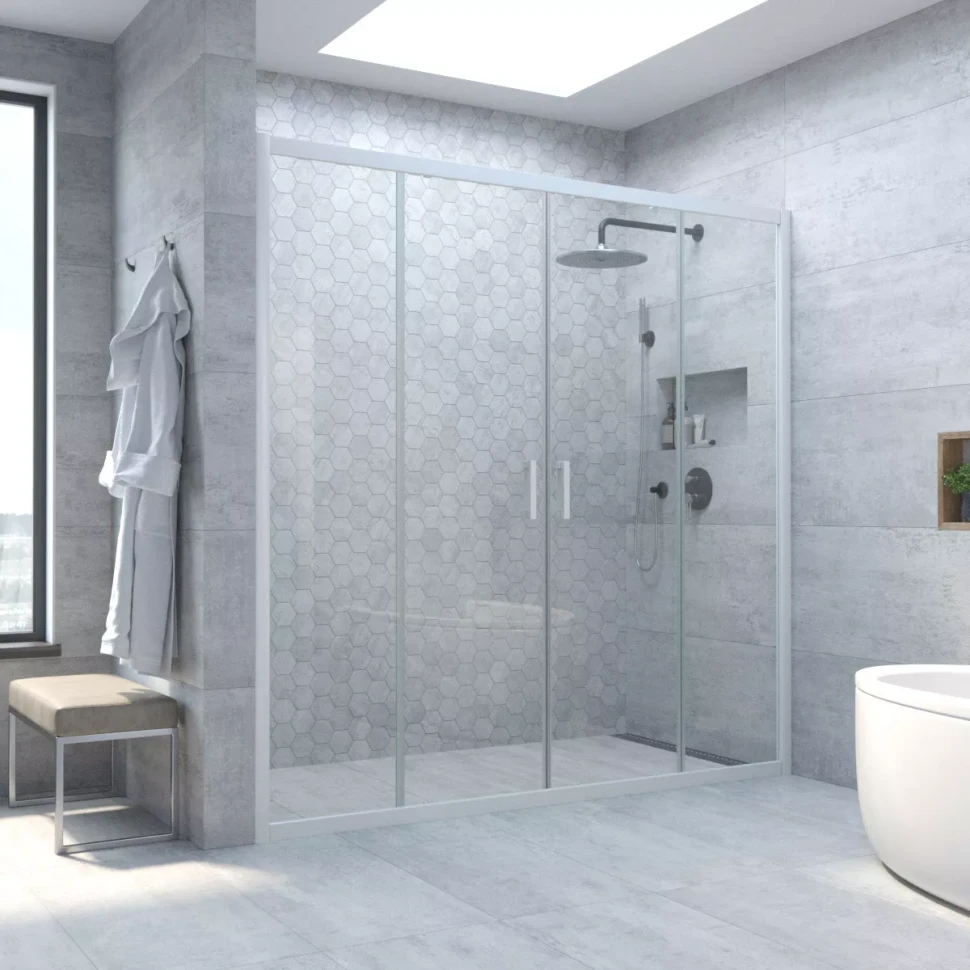 Дверь в душевой проем Vegas-Glass Z2P NOVO 160 белый